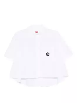 Рубашка с нашивкой-логотипом KENZO, белый