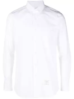 Рубашка с нашивкой-логотипом Thom Browne, белый