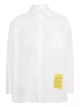 Рубашка с нашивкой в виде цифр MM6 Maison Margiela, белый