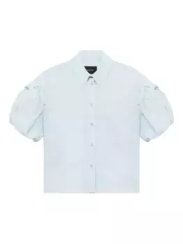 Рубашка с объемными рукавами Simone Rocha, синий