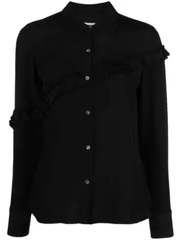 Рубашка с оборками 3.1 Phillip Lim, черный