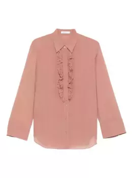 Рубашка с оборками Dorothee Schumacher, розовый