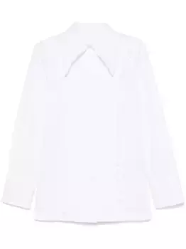 Рубашка с оборками JIL SANDER, белый