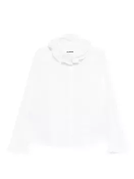 Рубашка с оборками JIL SANDER, белый