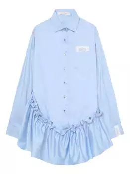 Рубашка с оборками Rokh, синий