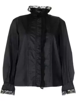 Рубашка с оборками SHIATZY CHEN, черный