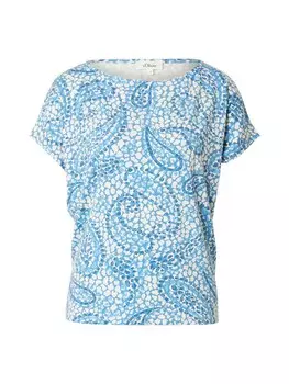 Рубашка s.Oliver, цвет Blue/Sky blue