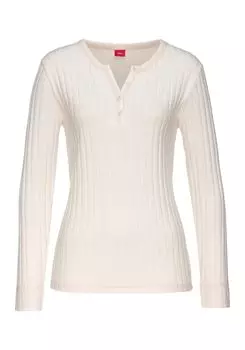 Рубашка s.Oliver, светло-бежевый