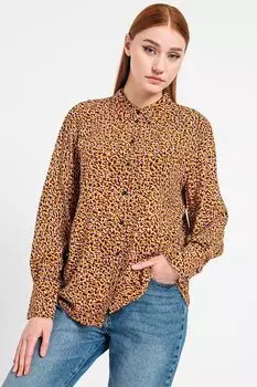 Рубашка с острым воротником и принтом Esprit, мультиколор