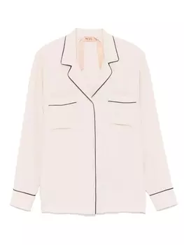 Рубашка с отделкой кантом N21, розовый