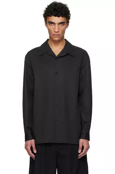 Рубашка с открытым воротом Amomento, черный
