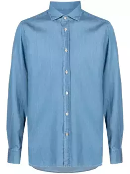 Рубашка с отложным воротником Boglioli, синий