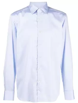 Рубашка с отложным воротником Corneliani, синий