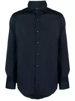 Рубашка с отложным воротником Fay, синий