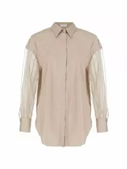 Рубашка с пайетками Brunello Cucinelli