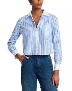 Рубашка с пайетками Maia Veronica Beard, синий