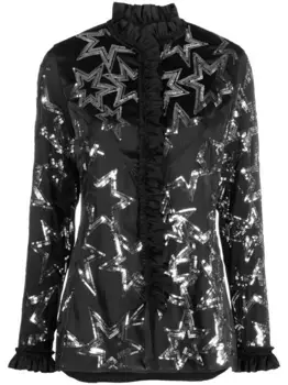 Рубашка с пайетками Rabanne, черный