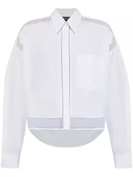 Рубашка с панелями из ткани rag & bone, белый