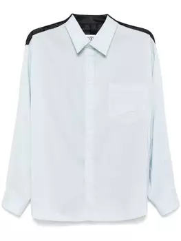 Рубашка с панелями MM6 Maison Margiela, синий