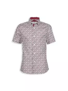 Рубашка с пейсли для мальчика Elie Balleh, цвет White Red