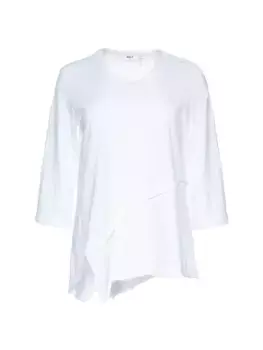 Рубашка с перекрещенным краем и рукавами три четверти Wilt, белый