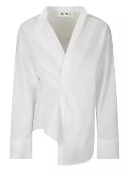 Рубашка с перекрученным передом Rhe, белый