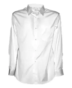 Рубашка с планкой на пуговицах 100% хлопок. Comme Des Garons, белый