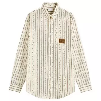 Рубашка с плетеным цветком Drle De Monsieur, экрю