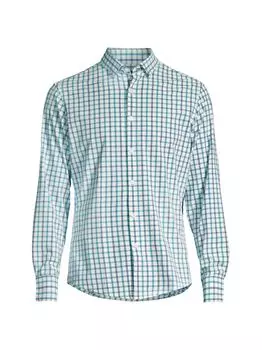 Рубашка с подветренным оконным стеклом Mizzen+Main, белый