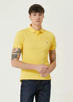 Рубашка с полосатым узором и текстовым принтом Polo Ralph Lauren, синий