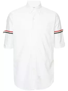 Рубашка с полосками на рукавах Thom Browne, белый