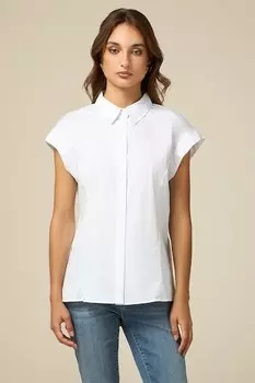 Рубашка с полурукавами Oltre, белый