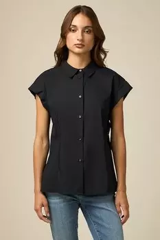 Рубашка с полурукавами Oltre, черный