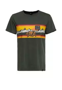 Рубашка с принтом Acid Washed Ca Bear KING KEROSIN, цвет Dunkelgrn