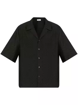 Рубашка с принтом Alexander McQueen, черный