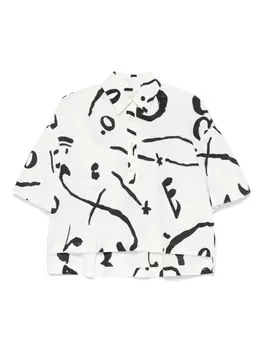 Рубашка с принтом Alysi, белый