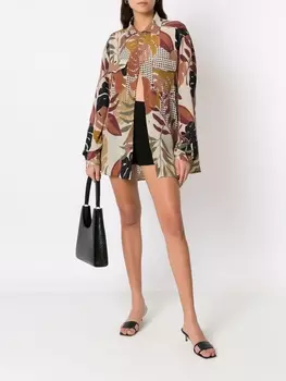 Рубашка с принтом Amir Slama, мультиколор