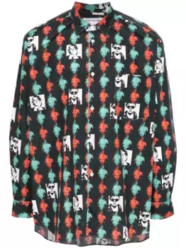 Рубашка с принтом Andy Warhol Comme Des Garons Shirt, черный