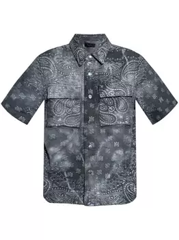 Рубашка с принтом банданы AMIRI, черный