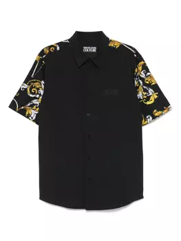 Рубашка с принтом Barocco Versace Jeans Couture, черный