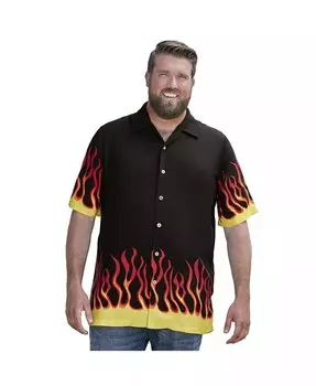 Рубашка с принтом Big & Tall KingSize, красный