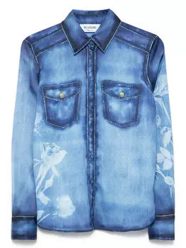Рубашка с принтом Blugirl, синий