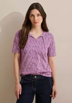 Рубашка с принтом Cecil, белый