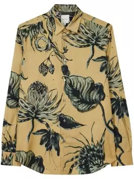 Рубашка с принтом «Черника» Paul Smith, нейтральный цвет