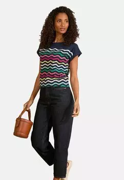 Рубашка с принтом CREW NECK Love & Roses, синий