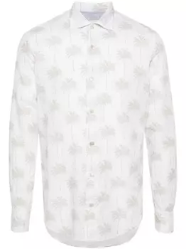 Рубашка с принтом Eleventy, белый