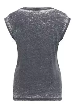 Рубашка с принтом Enzyme Wash No Time For Romance Queen Kerosin, серый