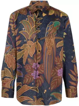 Рубашка с принтом ETRO, синий