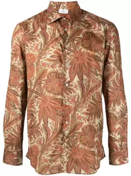 Рубашка с принтом Foliage ETRO, оранжевый