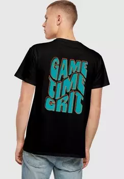Рубашка с принтом GAME TIME GRIT Merchcode, черный